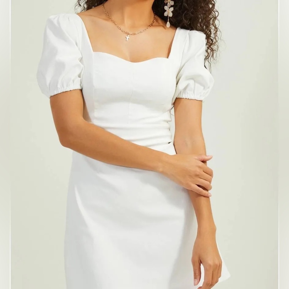 Altar'd State Delaney Mini Dress in White Size medium